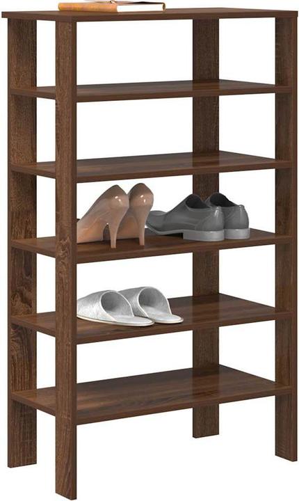 VidaXL Shoe rack brown oak look 61x32x105 cm wood-based material