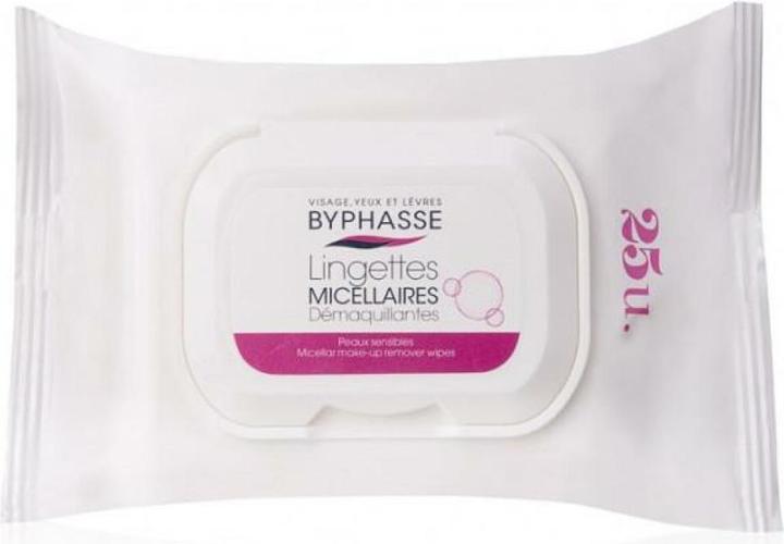 Image du produit Byphasse TOALLITAS DESMAQUILLANTES solución micelar 25 u (Lingettes nettoyantes pour le visage)