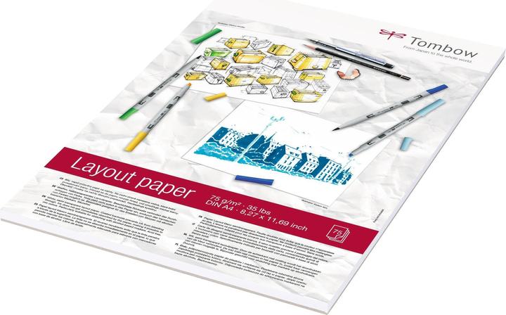 Produktbild Tombow Zeichenblock Layout (A4, Blanko, Harter Einband)