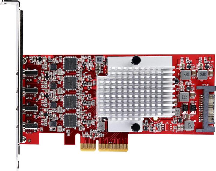 Actual product image StarTech 4-PORT USB-C 10GB PCIE CARD USB-C 3.2 10GBPS PCI