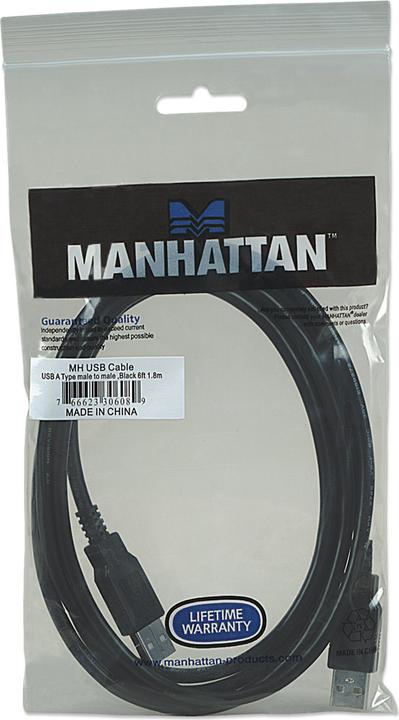 Produktbild Manhattan USB A – USB A (1.80 m, USB 2.0)