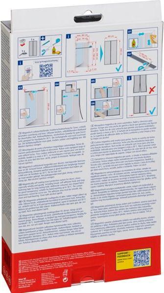 Actual product image tesa Insect screen magnetic curtain for balcony and patio doors, self-closing, mounting without drilling (80 x 200 cm)
