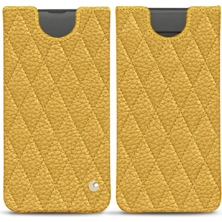 Noreve Lederschutzhülle (Samsung Galaxy S10+), Smartphone Hülle, Orange
