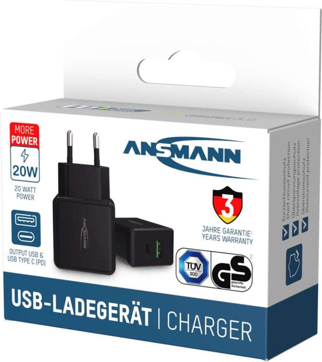 Image du produit Ansmann Chargeur domestique HC218PD (20 W, 2 ports)