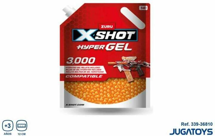 Zuru X-SHOT Hyper Gel Nachfüllpackung 3.000 Gel-Kugeln - EN71