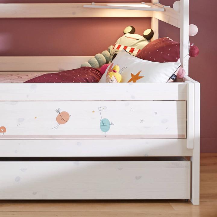 Actual product image Lifetime Kidsrooms Familiy Bunk Bed with Stairs and Deluxe Slatted Bed Base with Guest Bed (90 x 200 cm)