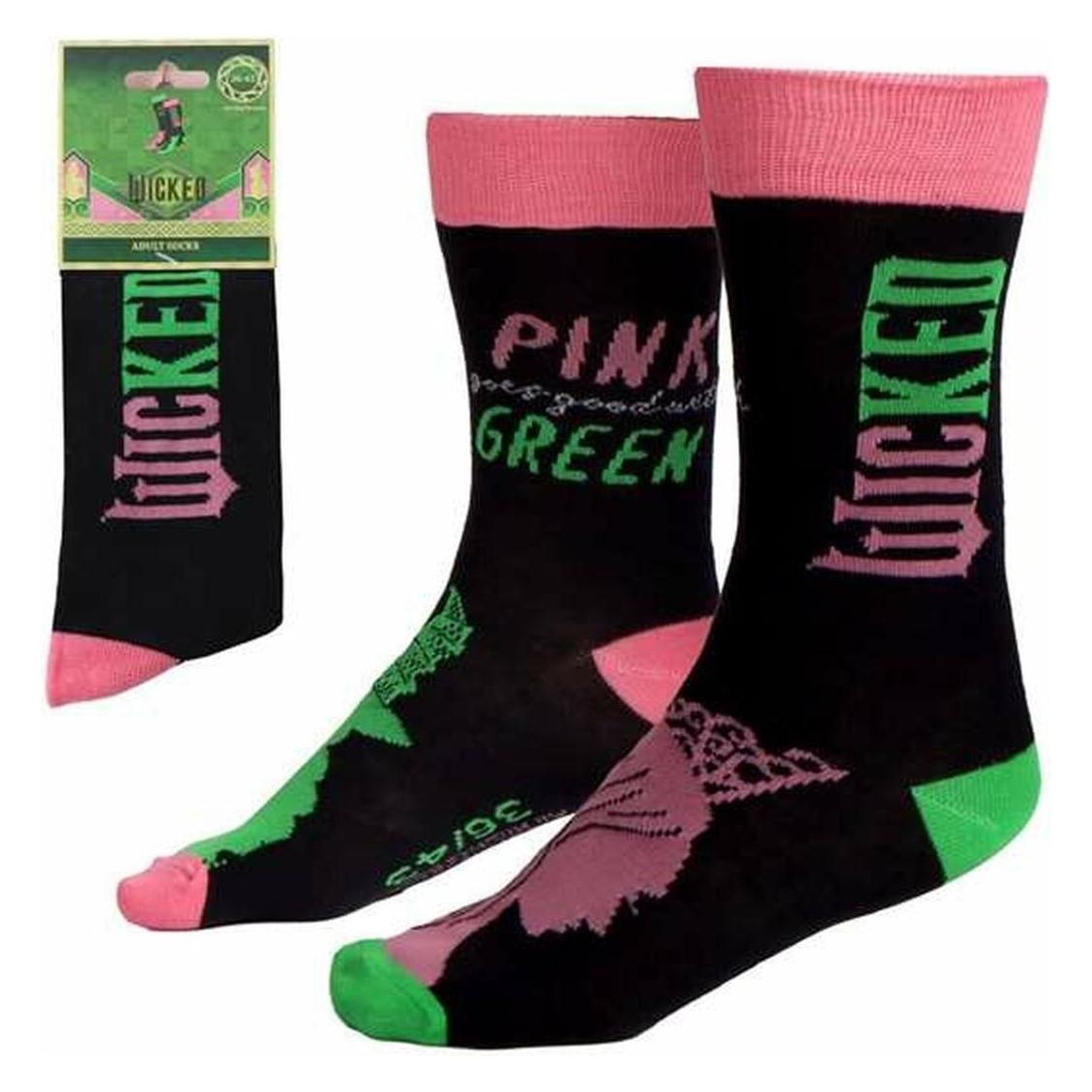Cerdá, Damen, Socken, Wicked Socken Pink Goes Good With Green 36-43, Mehrfarbig, (Einzelpack, 36 - 43)