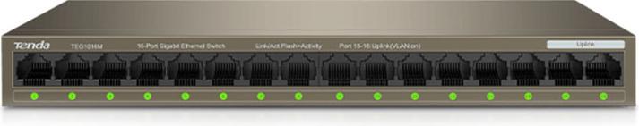 Actual product image Tenda Switch TEG1016M 16-port 10/100/1000 (16 ports)