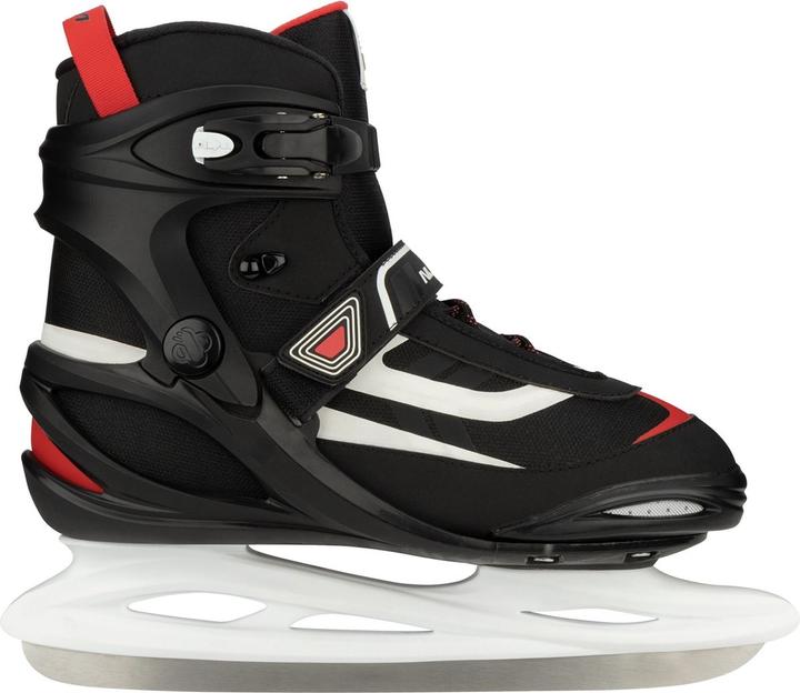 Nijdam IJshockeyschaats - Semi-Softboot - Twilight Face-off - Zwart - maat 45