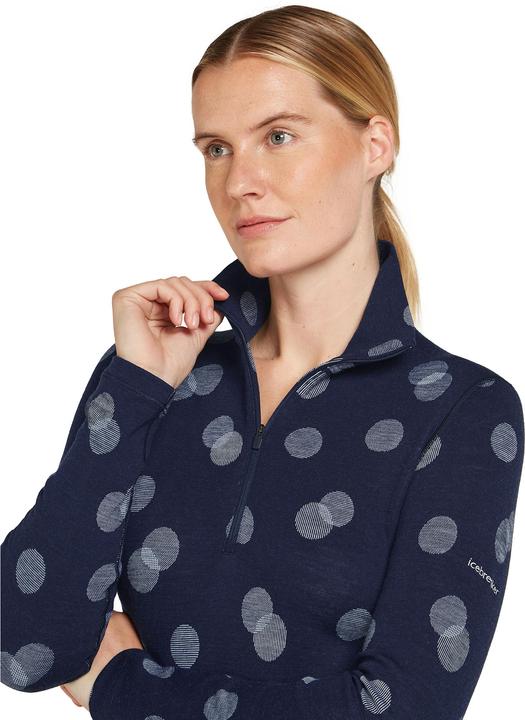 Actual product image Icebreaker Women's 260 Vertex L/S Half Zip Falling Flakes (XL)