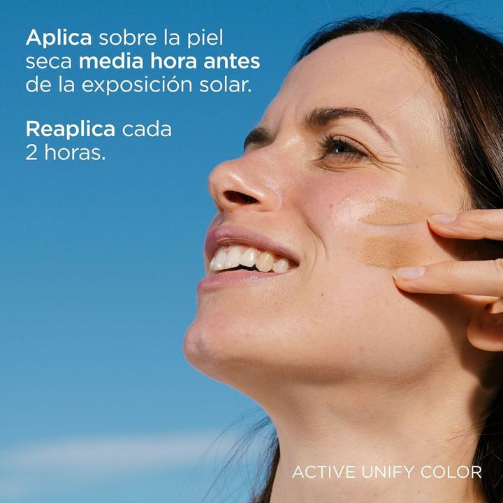 Actual product image Isdin Fotoultra 100 Active Unify Colour (Sun cream face, SPF 50+, 50 ml)