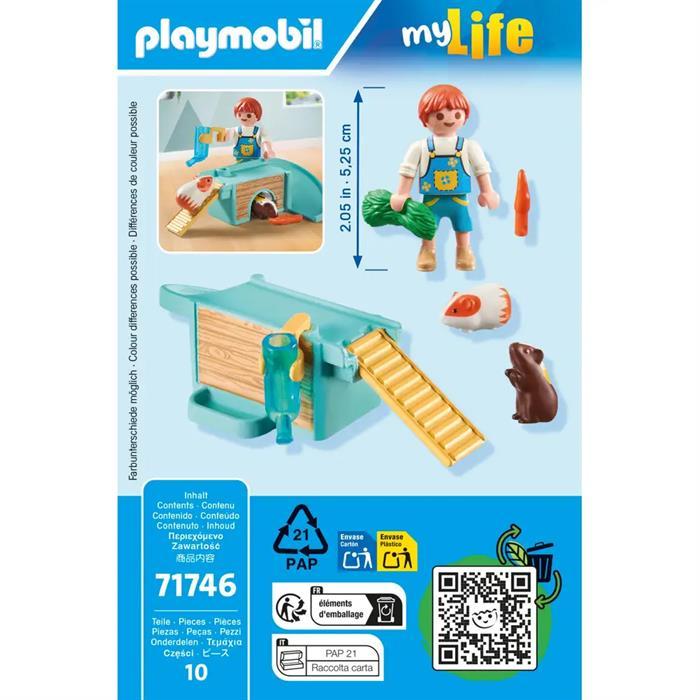 Produktbild Playmobil Junge mit Meerschweinchen (71746, Playmobil My Life)