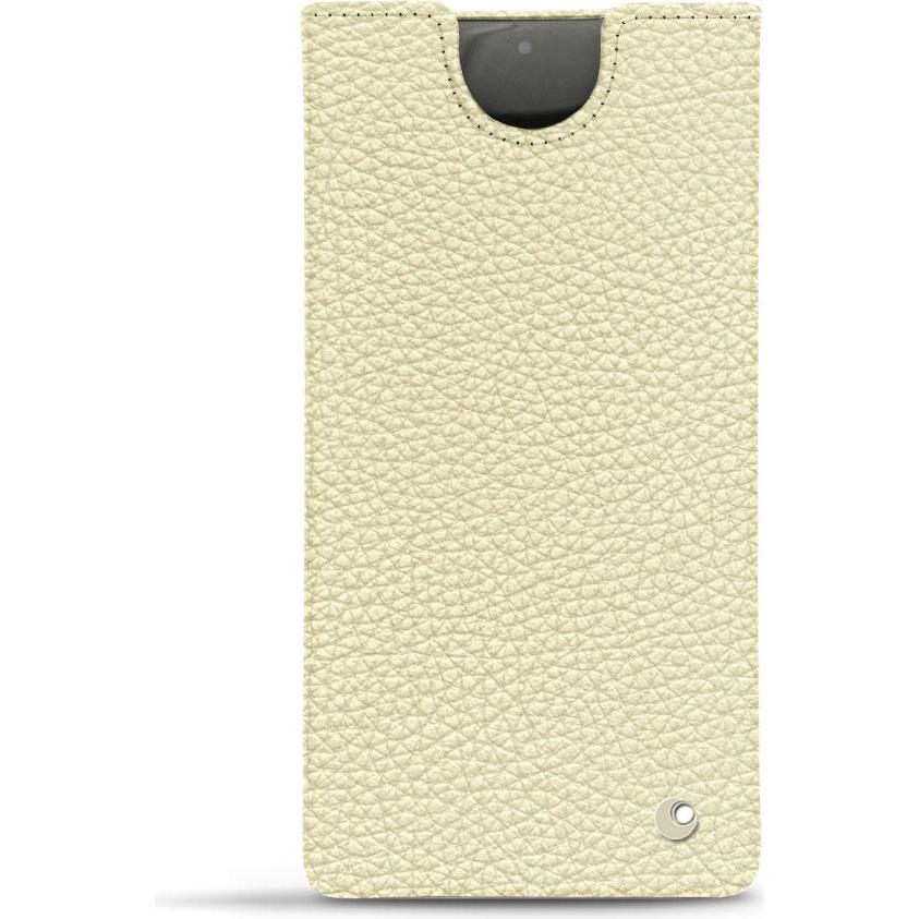Noreve Lederschutzhülle (Samsung Galaxy Note 10+), Smartphone Hülle, Weiss