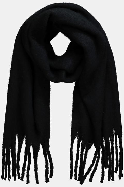 Immagine prodotto Ulla Popken Sciarpa, colore fluo, maglia bouclé, frange