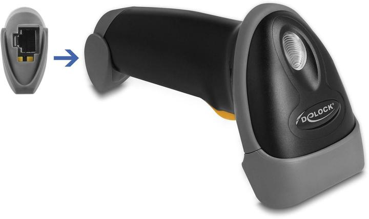 Image du produit Delock Lecteur de codes-barres USB 1D avec câble de connexion et support (Codes à barres 1D)