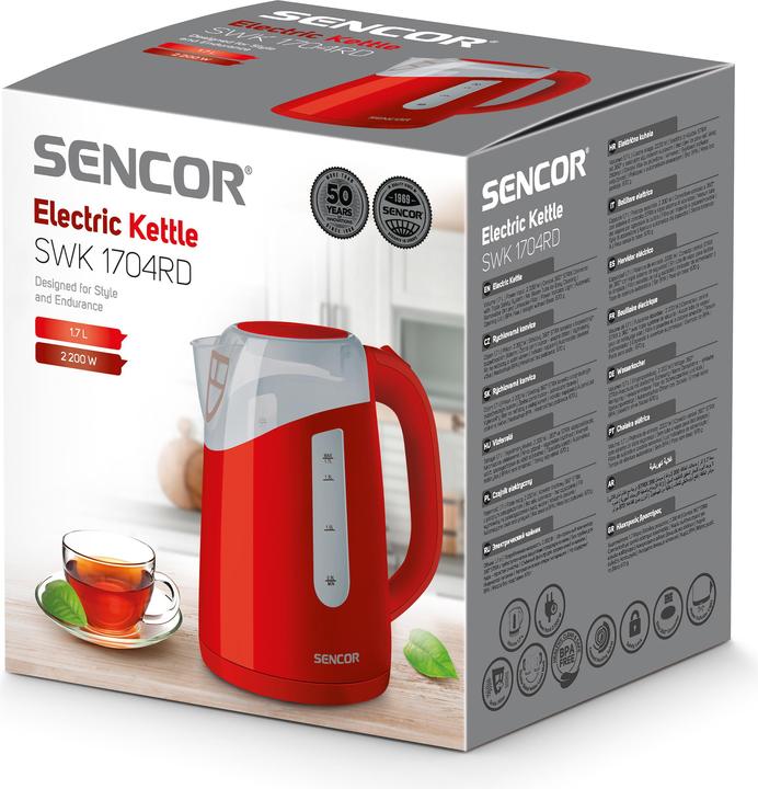 Produktbild Sencor Wasserkocher 1.7L SWK1704RD 2200W (1.70 l)