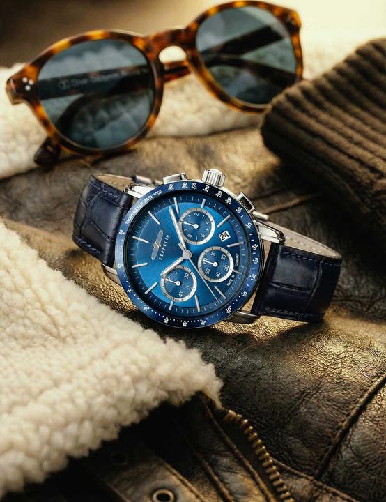 Produktbild Zeppelin New York 88783 Uhr Quarz 42mm (Analoguhr, Chronograph, 42 mm)