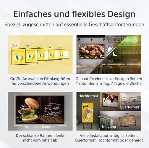 Image du produit Sony FW-55EZ20L 55IN LED 4K (3840 x 2160 pixels, 55")