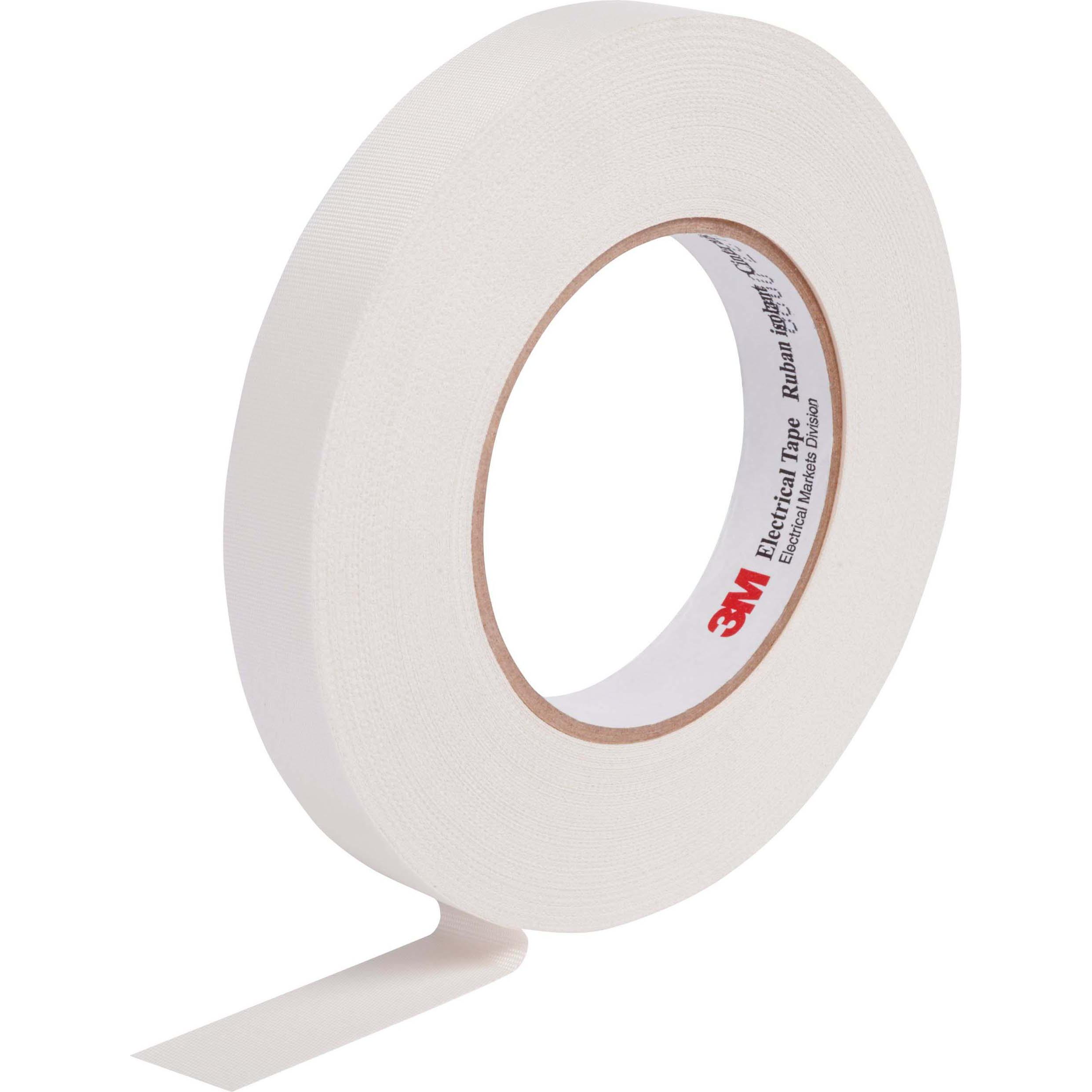 3M, Klebeband, Glasgewebe-Elektroband 27, 12mm x 55m, Weiss (12 mm)