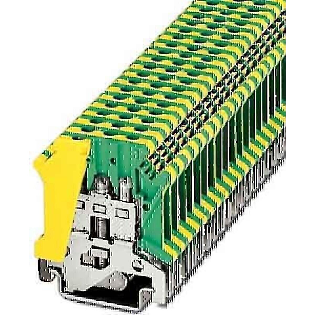 Phoenix Contact Schutzleiter-Reihenklemme USLKG 4 Grün-Gelb 50 St., Elektronikzubehör + Gehäuse, Grün