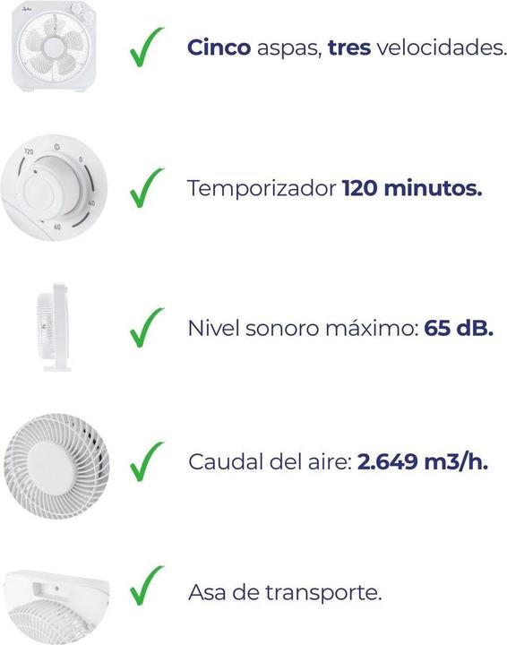 Produktbild Jata Tischventilator JVVS3115 Weiss
