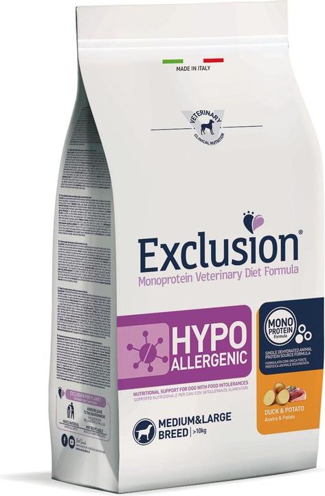 Produktbild Exclusion Dog VET Adult Med&La Duck 12kg (Adult, 1 Stk., 12000 g)