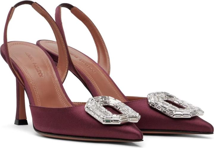 Immagine prodotto Amina Muaddi Camelia Sling 90 - Décolleté in raso (36.5)