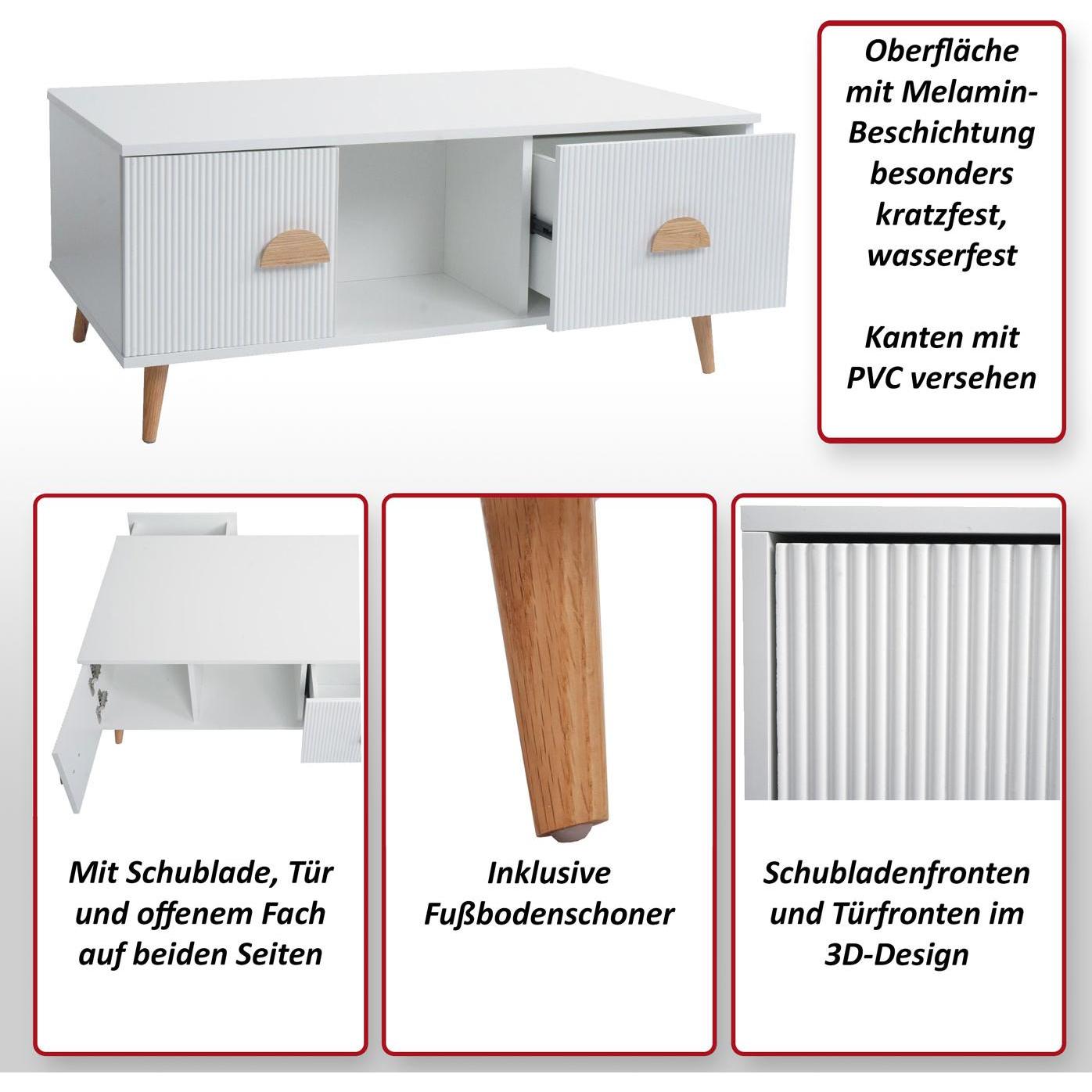 Thumbnail - MCW, Couchtisch + Beistelltisch, N89 (43 x 100 x 60 cm)