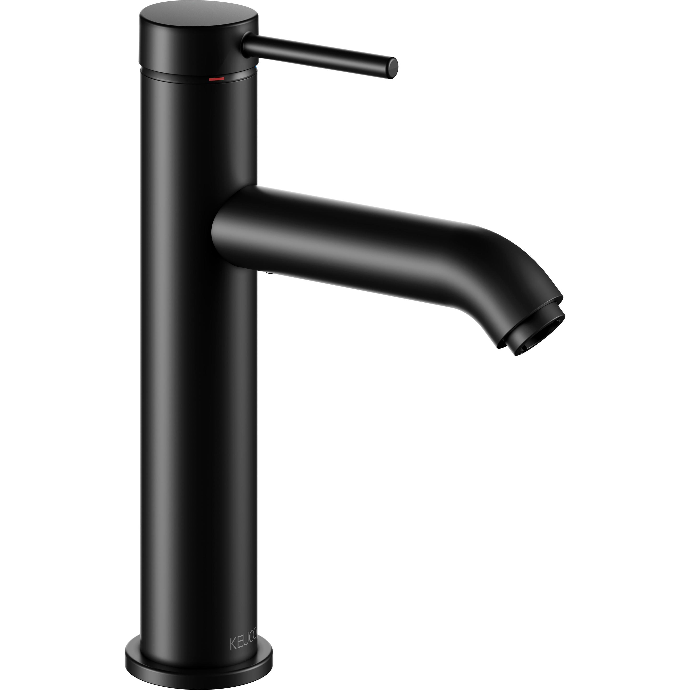 Keuco, Badarmatur, IXMO Soft Einhebel-Waschtischmischer 130, ohne Zugstangen-Ablaufgarnitur, Ausladung 129mm