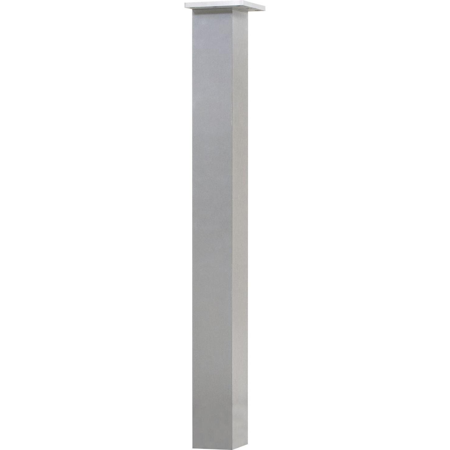 Simausrom, Tischbeine + Tischgestell, Tischfuss 70 x 70 x 420 mm Aluminium Edelstahl-Effekt