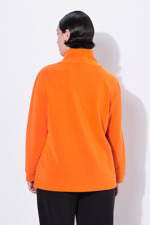 Produktbild Ulla Popken Sweatshirt, Ziersteine, Classic, Stehkragen, 3/4-Arm (50, 52)