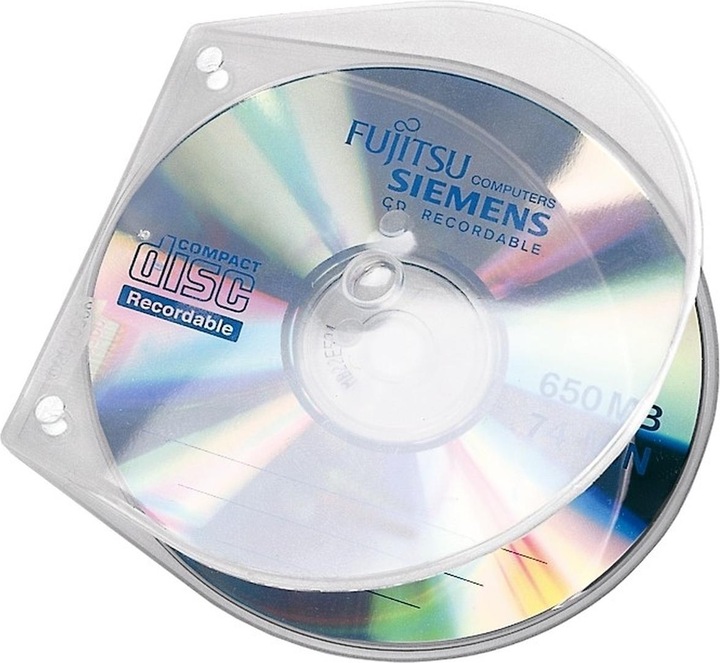 Actual product image Veloflex CD/DVD sleeve VELOBOX® 12,5 x 12,5 cm (W x H) polypropylene transparent 10 pcs./pack. (Record player, CDs)