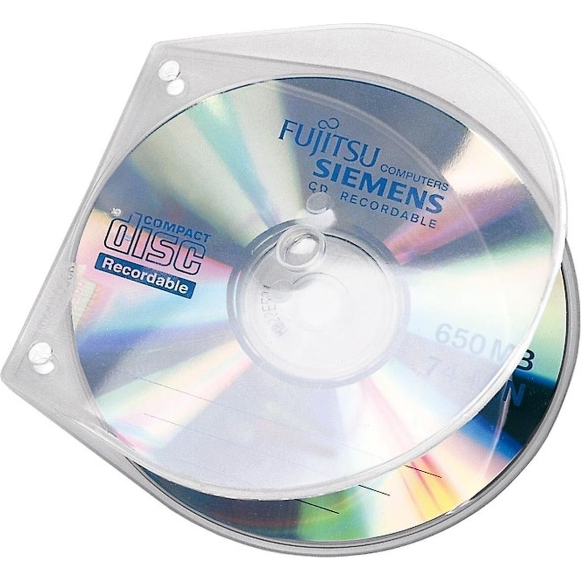 Veloflex CD/DVD Hülle VELOBOX 12,5 x 12,5 cm (B x H) Polypropylen transparent 10 St./Pack. (CDs, Plattenspieler), CD- & ...