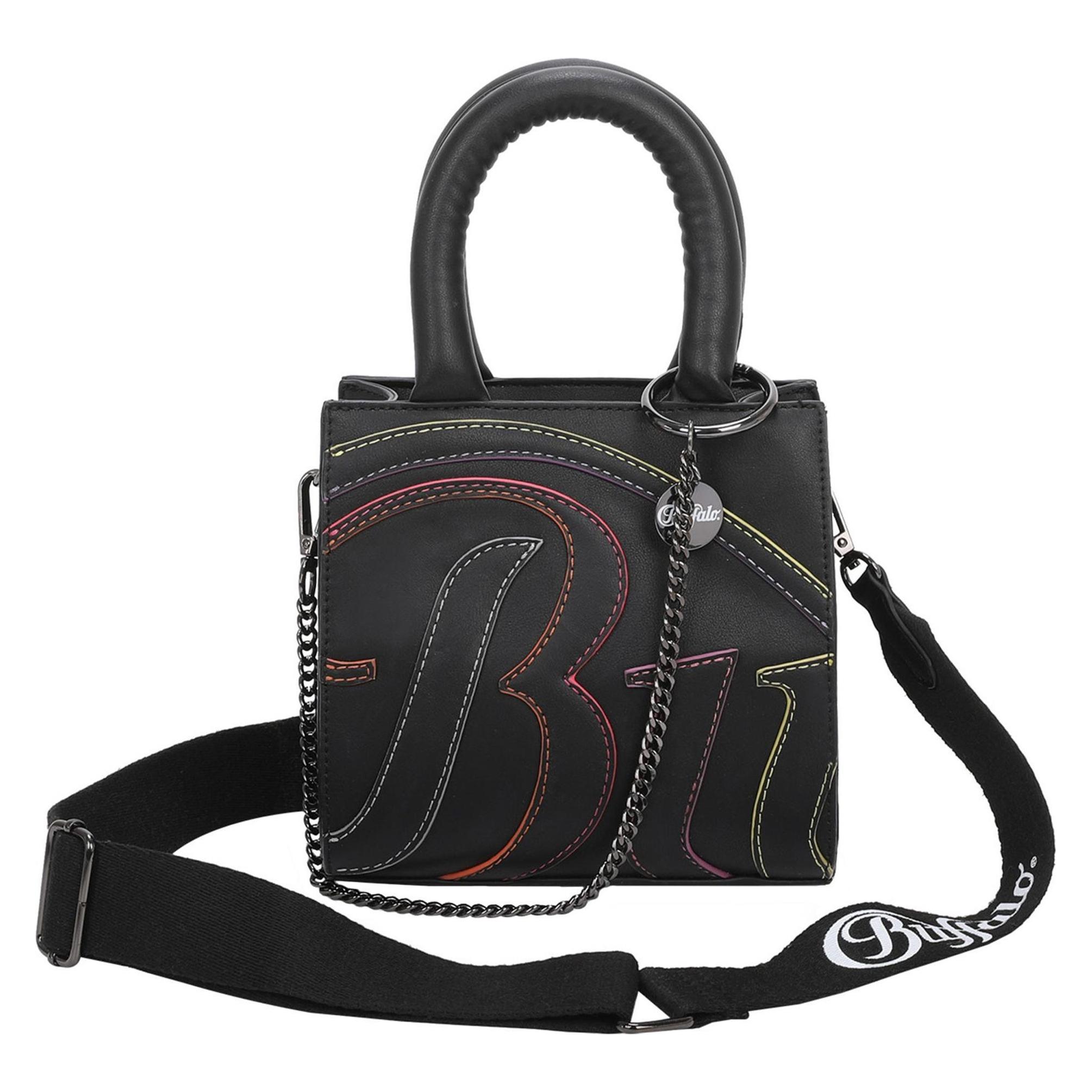 Buffalo, Damen, Handtasche, Boxy11 Mini Bag Handtasche 17.5 Cm, Schwarz