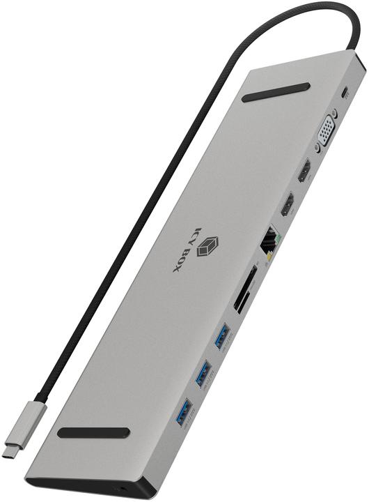 Actual product image Icy Box IB-DK2106a-CPD (USB-C, 7 Ports)