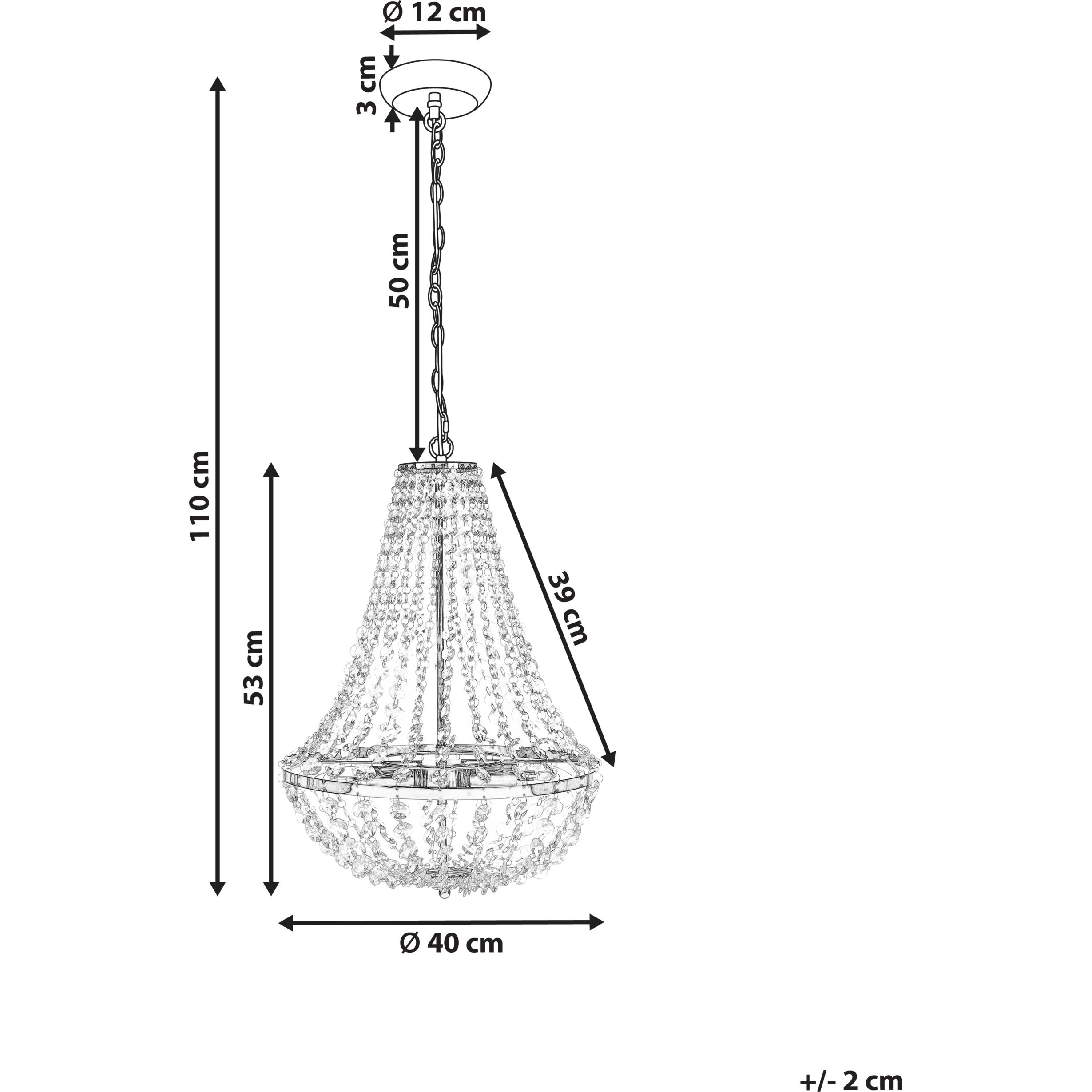 Thumbnail - Beliani, Kronleuchter, Diamante