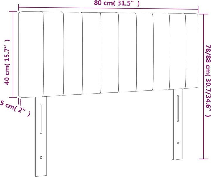 Actual product image vidaXL Lorelai (80 x 5 x 88 cm)