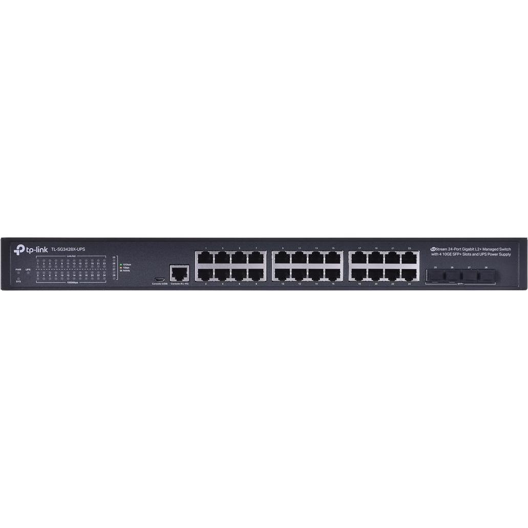 Thumbnail - TP-Link TL-SG3428X-UPS (28 Ports), Netzwerk Switch, Schwarz