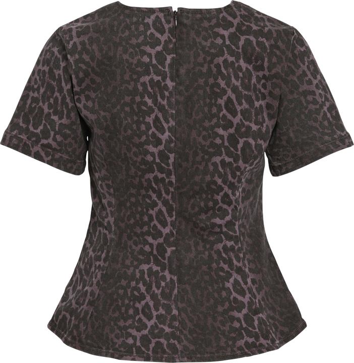 Immagine prodotto Vila VICHIA Leoprint Oberteil mit kurzen Ärmeln (34)