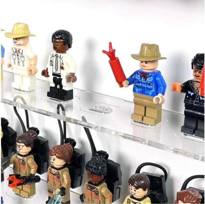 Image du produit iDisplayit Présentoir mural en acrylique pour 40 figurines LEGO® (avec fond blanc)