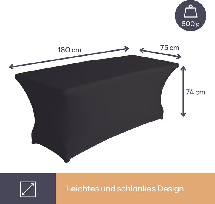 Actual product image Perel Table cover (180 x 75 x 74 cm)