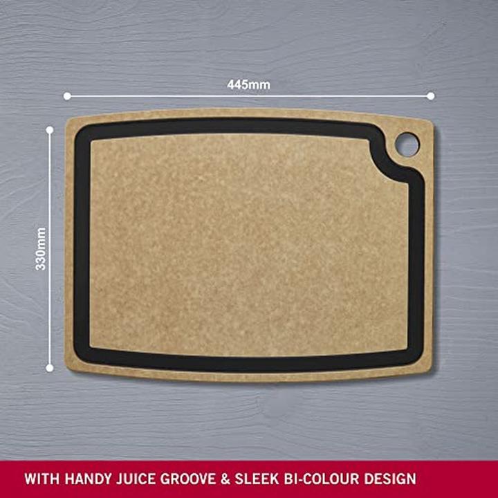 Actual product image Victorinox Cutting Board Kitchen Juice Groove, 44.4 cm x 33 cm, Beige