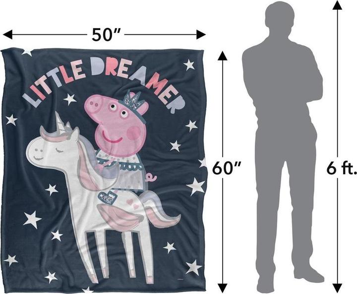Immagine prodotto Peppa Pig Little Dreamer Coperta (152 x 127 cm)