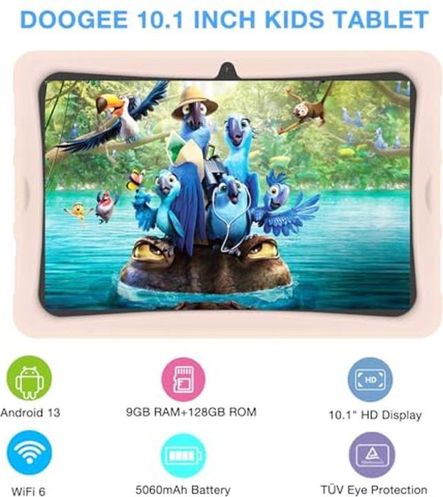 Actual product image Doogee Educational Kids Tablet with Android 13, Parental Controls, and High-Resolution Screen