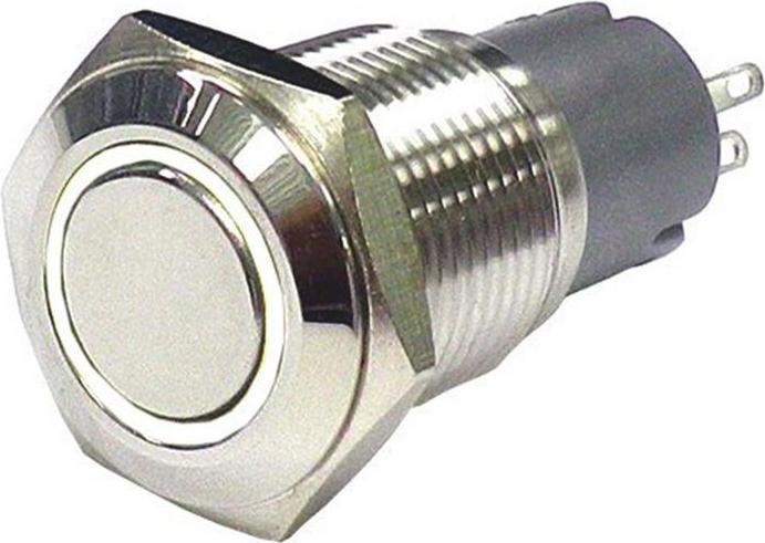 Produktbild RS PRO Switch Pushbutton Stainless White ring
