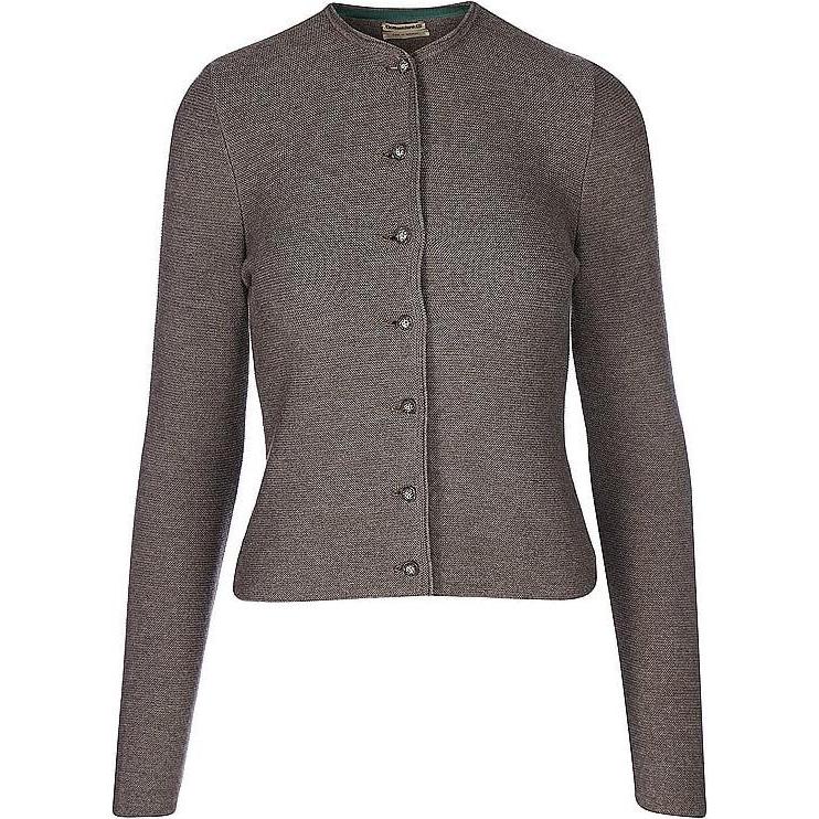 Gottseidank, Damen, Pullover, Trachten Strickjacke Aloisia, Braun, (S)