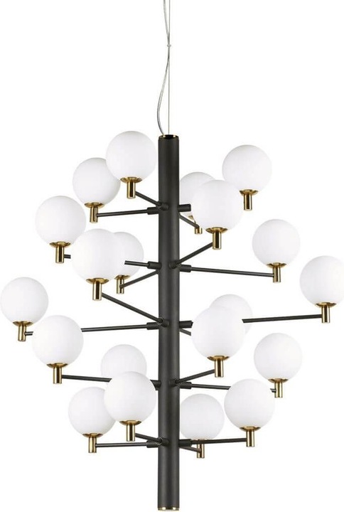Immagine prodotto Ideal lux COPERNICO G9 lampada a sospensione 20x ⌀860mm dimmerabile nero bianco caldo 197333 (G9, 370 lm)