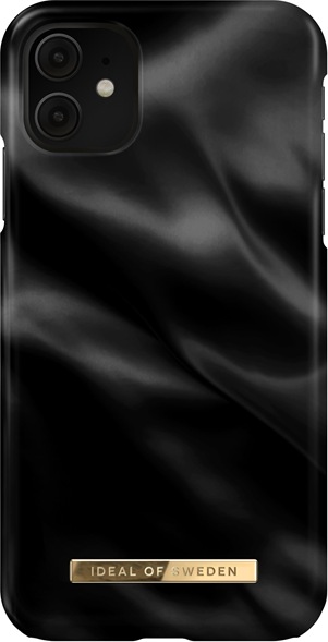 Actual product image iDeal Of Sweden Designer Hard Cover Black Satin (Apple iPhone XR, Apple iPhone 11)