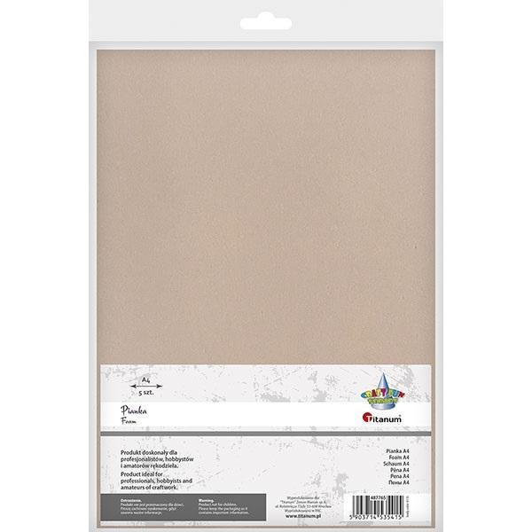 Image du produit Titanum A4 Schaumstoff 5 Stk. fleischfarben (Couleur chair)