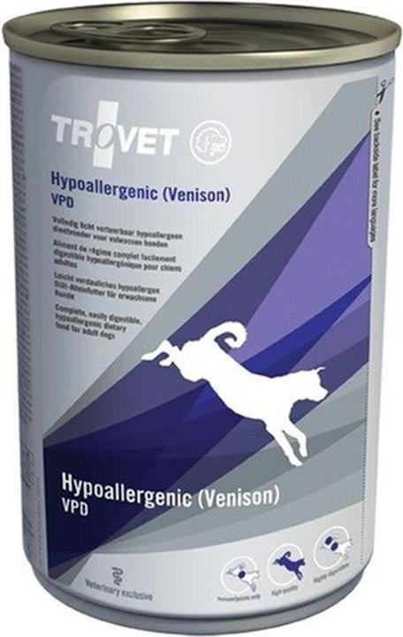 Actual product image Trovet Hypoallergenic VPD with venison - wet food for dogs - 400 g (Adult, 1 pcs., 400 g)